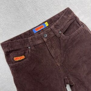 Empyre Corduroy Pants Womens 25 Brown Straight Leg Skater Streetwear Retro